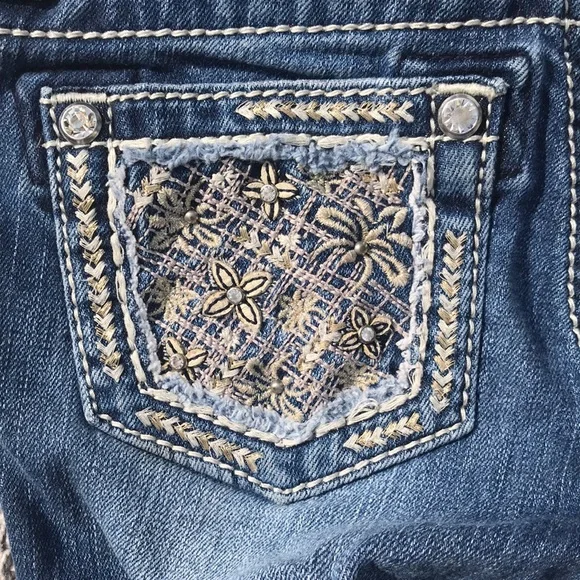 Miss Me Girls Capri Size 7 Very Nice - Picture 9 of 10